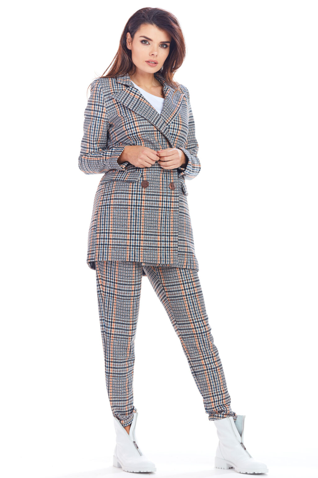 Női blézer Awama Checkered