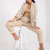 Női blézer Fashionhunters Beige