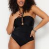 Női body Trendyol TBBSS23AM00013/Black