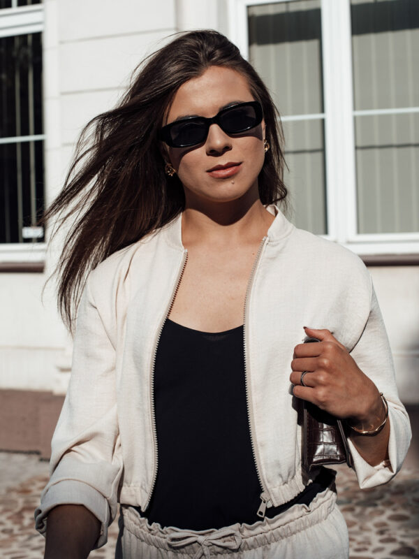 Női bomber dzseki MADDIE Szín Bézs DSTREET