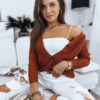 Női cipzáros pulóver MELANIA Szín Piros DSTREET