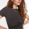 Női crop top Trendyol Anthracite