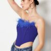 Női  crop top Trendyol Ostrich