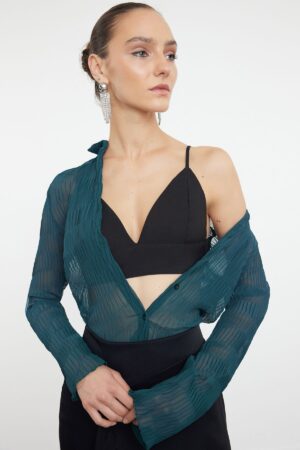 Női crop top Trendyol Stone