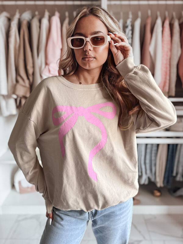 Női egyméretű oversize pulóver SOFTTIE cappuccion Dstreet
