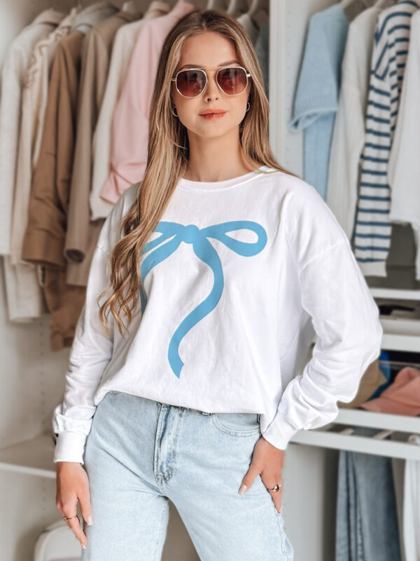 Női egyméretű oversize pulóver SOFTTIE fehér Dstreet