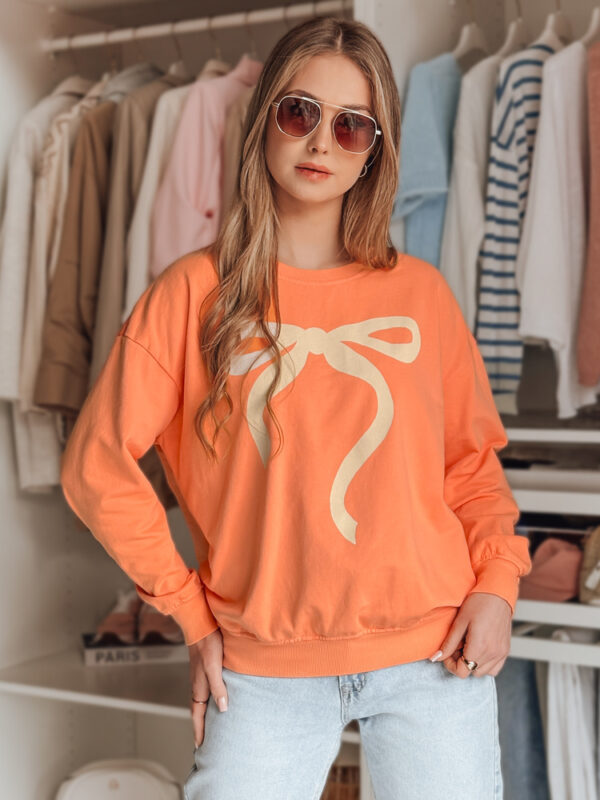 Női egyméretű oversize pulóver SOFTTIE narancssárga Dstreet