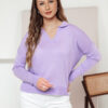 Női egyméretű oversize pulóver VISTILLA heather Dstreet