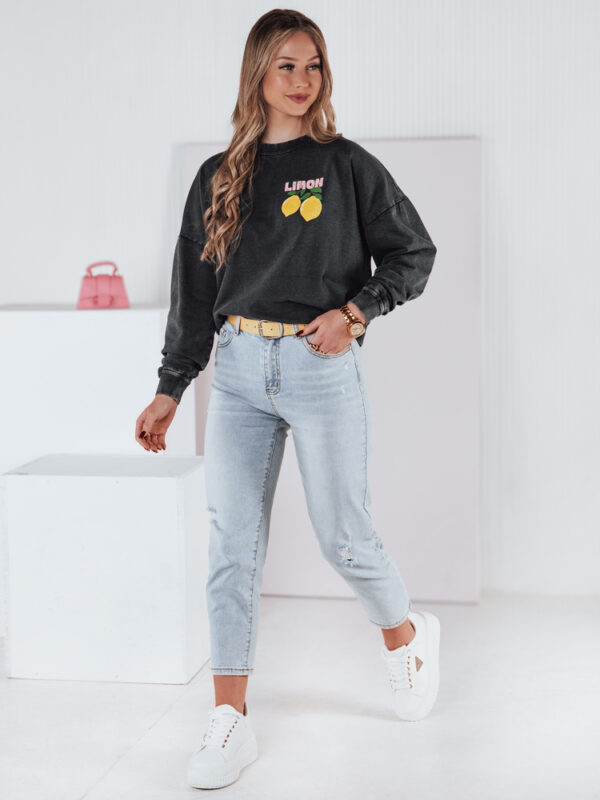 Női egyméretű pulóver LEMONFIT grafit Dstreet