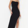 Női estélyi ruha Trendyol TPRSS23AE00062/Black