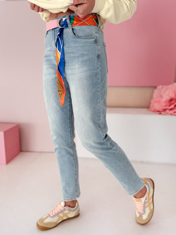 Női farmer mom fit nadrág NEWGEN kék Dstreet