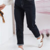 Női farmer mom fit nadrág STRAIGHTY sötétkék Dstreet