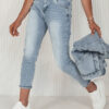Női farmer nadrág GLAM JEANS kék Dstreet