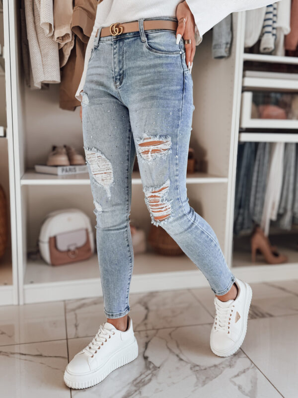 Női farmer skinny nadrág DEMISTYLE kék Dstreet