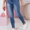 Női farmer skinny nadrág WERNI navy blue Dstreet