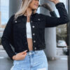 Női farmerdzseki CELESTIALCHIC Szín Fekete DSTREET