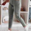 Női farmernadrág Slim fit nadrág övvel SLIMFIZ kék Dstreet