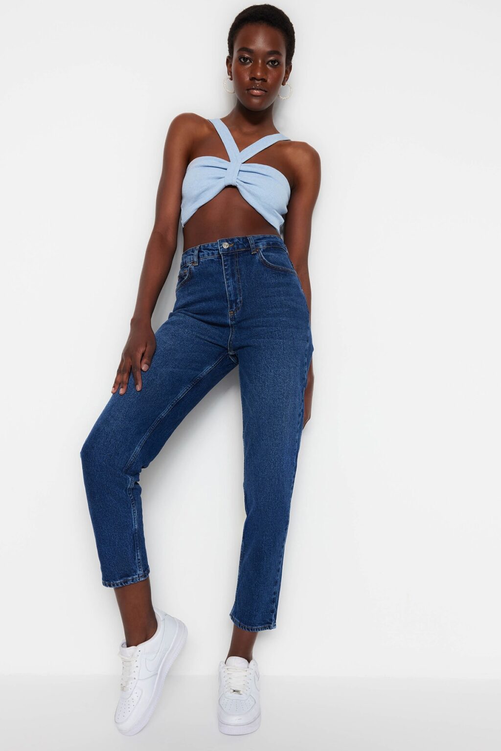 Női farmernadrág Trendyol High Waist
