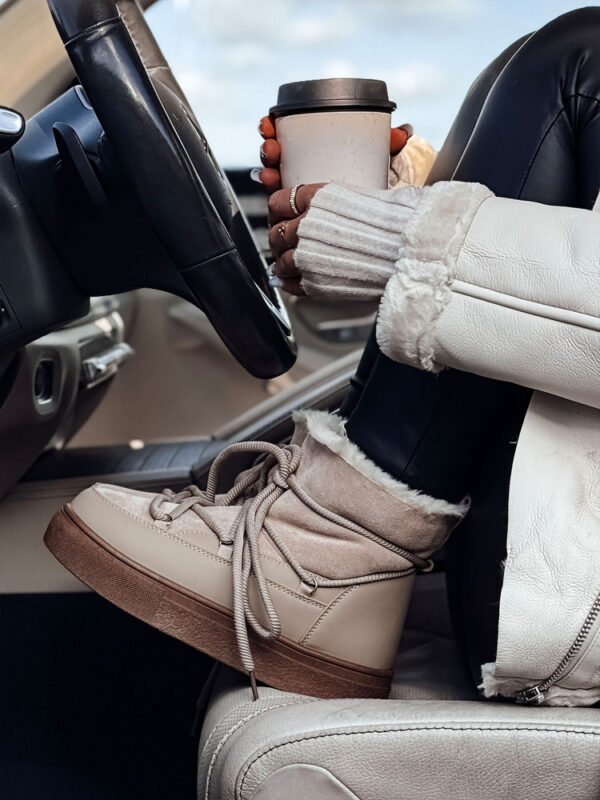 Női hó csizma LUXSNUG szigetelt khaki Dstreet
