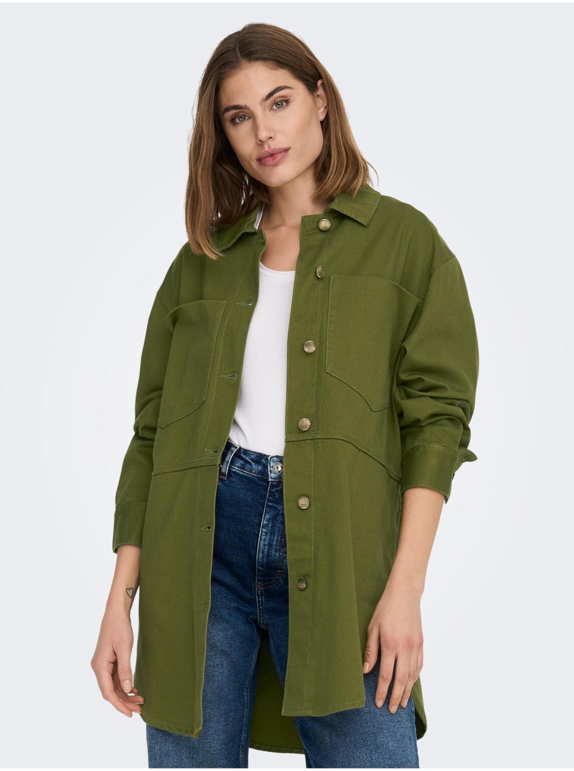 Női ing Only Khaki