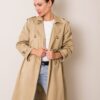 Női kabát Fashionhunters Beige
