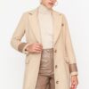 Női kabát Trendyol Beige
