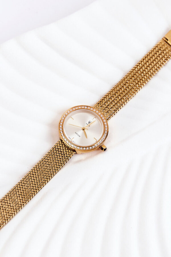 Női karóra GG Luxe Gold ezüst számlappal