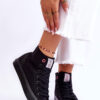 Női klasszikus magasszárú tornacipő Cross Jeans