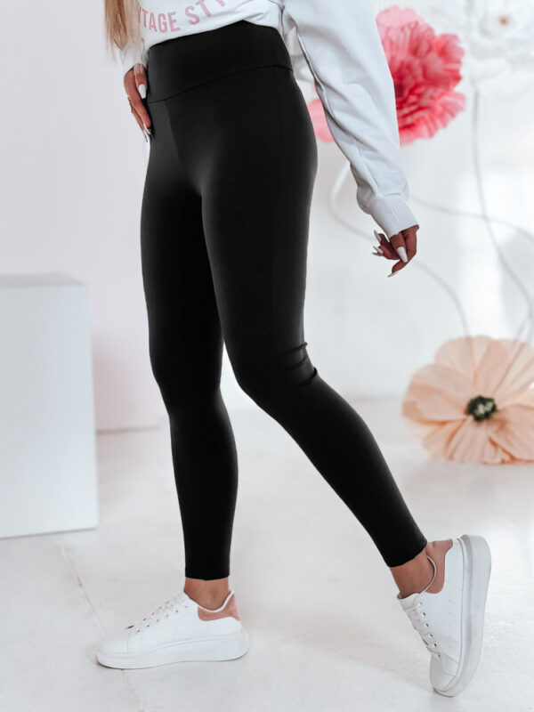 Női magas derekú leggings SOFLEGG fekete Dstreet