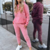 Női melegítő szett DRESSLILY Szín Rózsaszín DSTREET