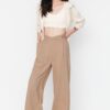 Női melegítőnadrág Trendyol TWOAW23PL00389/Black