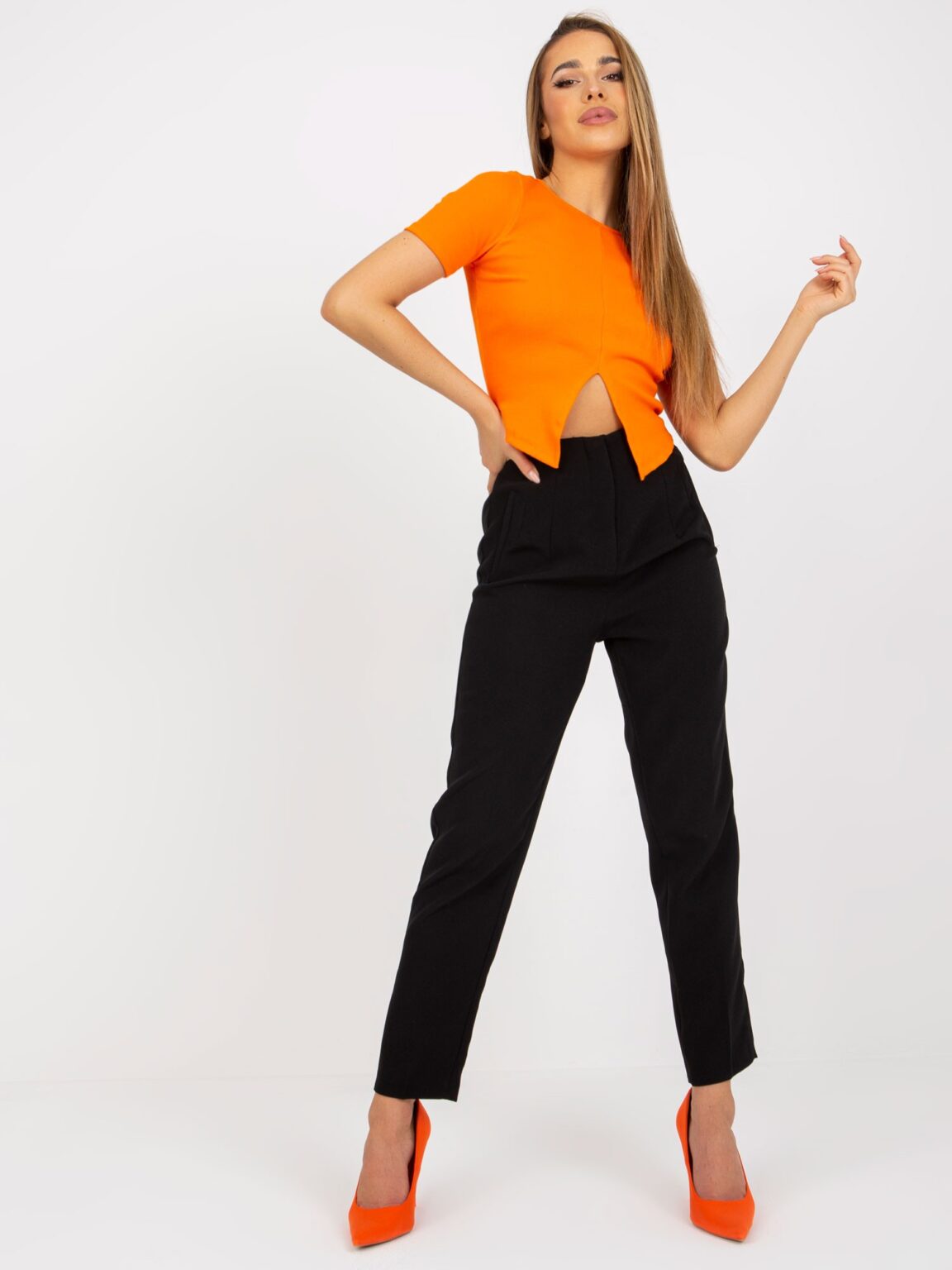 Női nadrág Fashionhunters Black