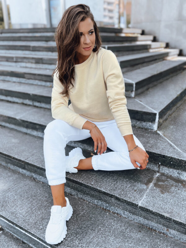 Női nem kapucnis pulóver FASHION II Szín Ecru DSTREET