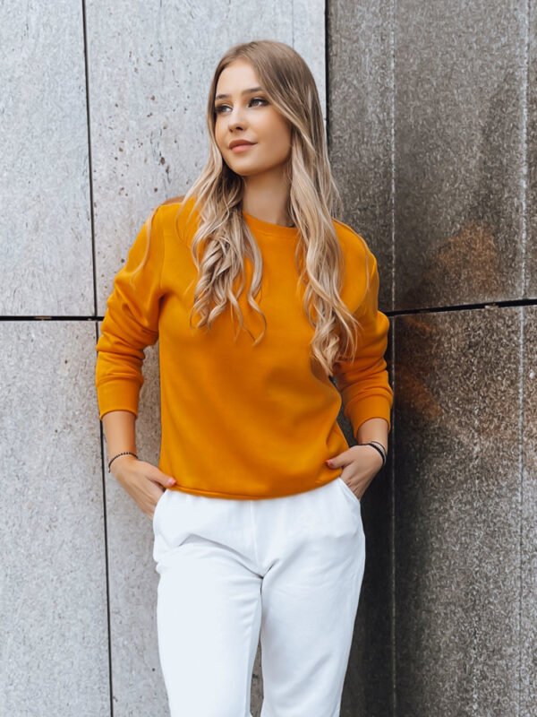 Női nem kapucnis pulóver FASHION II Szín Narancssárga DSTREET