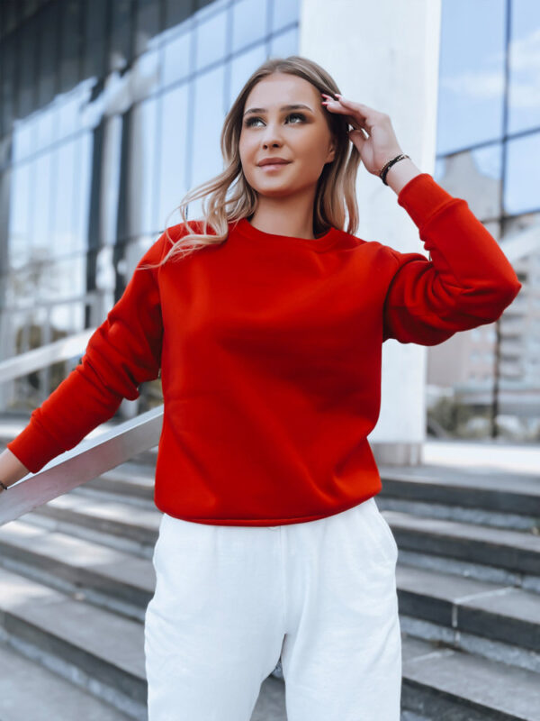 Női nem kapucnis pulóver FASHION II Szín Piros DSTREET