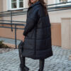 Női oversize NADIA steppelt kabát fekete Dstreet