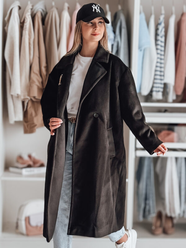 Női oversize átmeneti kabát LORINESS fekete Dstreet