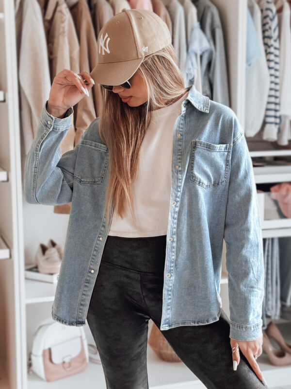 Női oversize farmer ing BLUJANES kék Dstreet