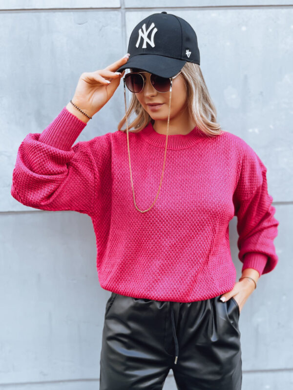 Női oversize pulóver EMERALD Szín Rózsaszín DSTREET