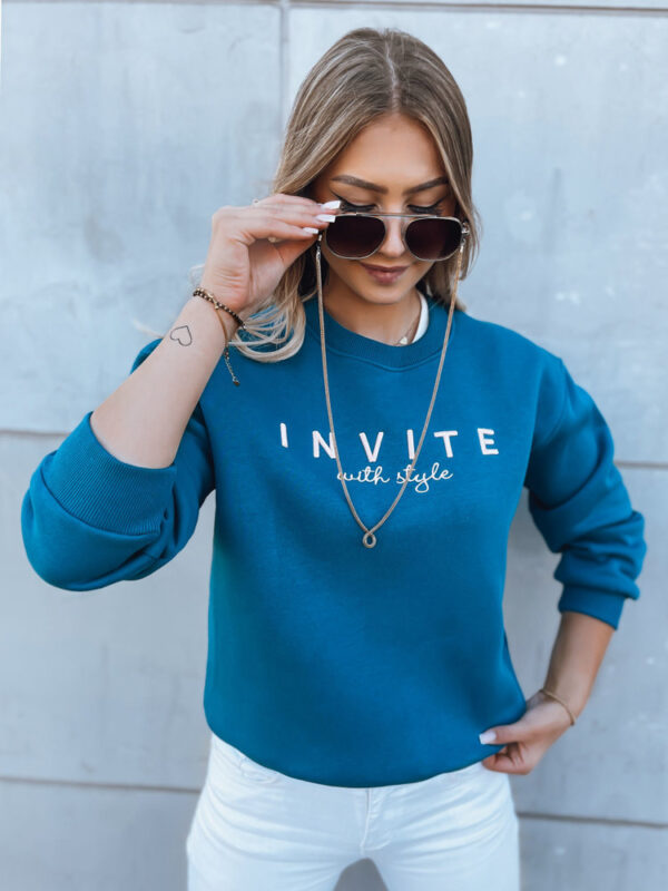 Női oversize pulóver INVITE Szín Kék DSTREET