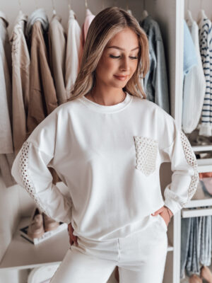 Női oversize pulóver LUXEEN ekrü Dstreet Női oversize pulóver LUXEEN ekrü Dstreet