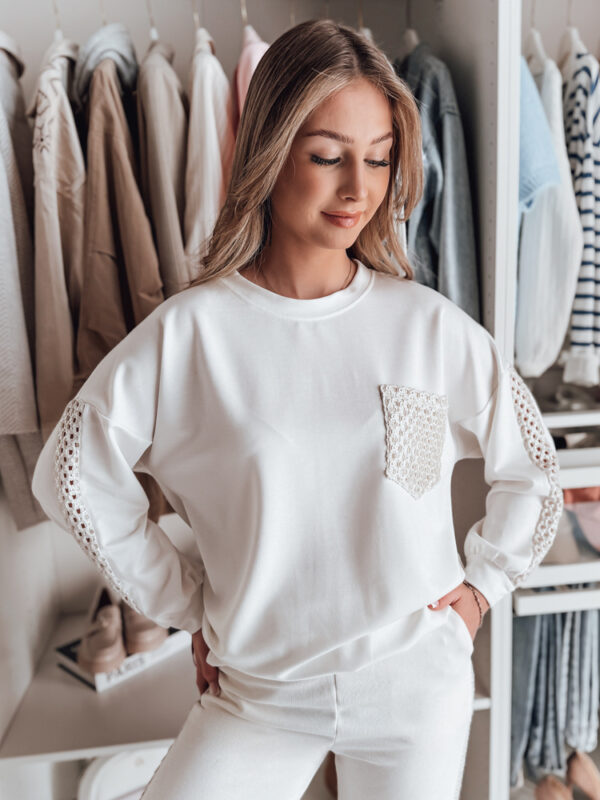Női oversize pulóver LUXEEN ekrü Dstreet