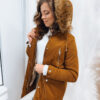 Női parka dzseki CORA camel színben Dstreet