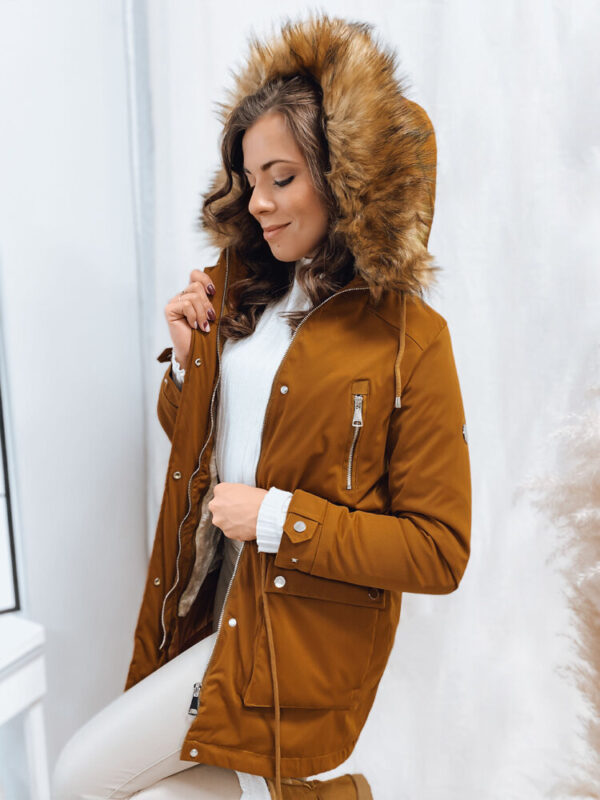 Női parka dzseki CORA camel színben Dstreet