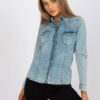Női póló Fashionhunters i523_RO-KS-GMK-4009.95jasny niebieski