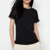 Női póló Trendyol Embroidered