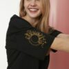 Női póló Trendyol Sun&Moon embroidery