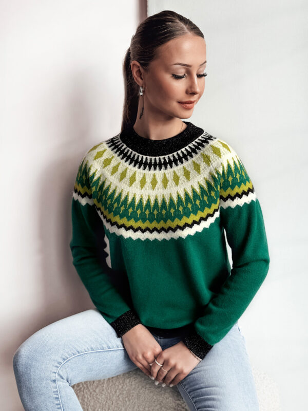 Női pulóver RUBY GLOW zöld Dstreet