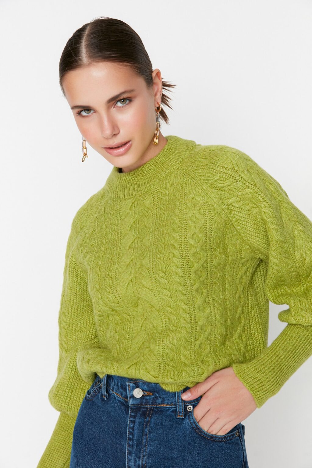 Női pulóver Trendyol Ballon sleeve