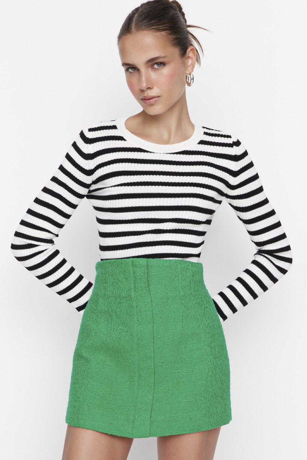 Női pulóver Trendyol Striped